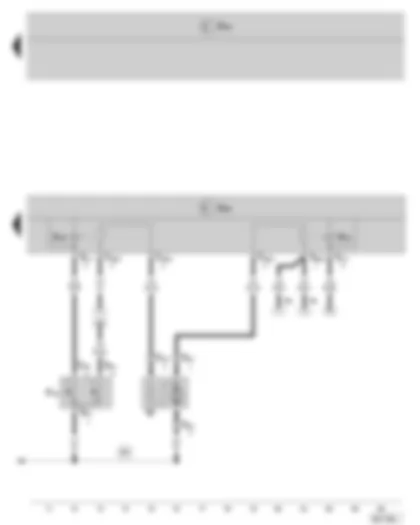 Wiring Diagram  SKODA FABIA II 2010 - Radiator fan control unit - Radiator fan thermal switch - Radiator fan