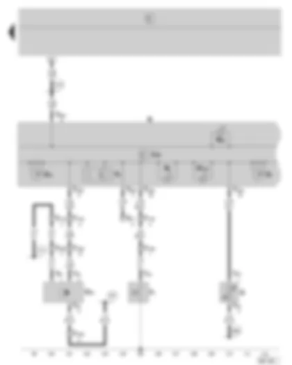 Wiring Diagram  SKODA FABIA 2000 - Dash panel insert - control unit in dash panel insert - warning lamps - oil pressure switch - fuel gauge sender - speedometer sender - fuel gauge - speedometer - odometer display