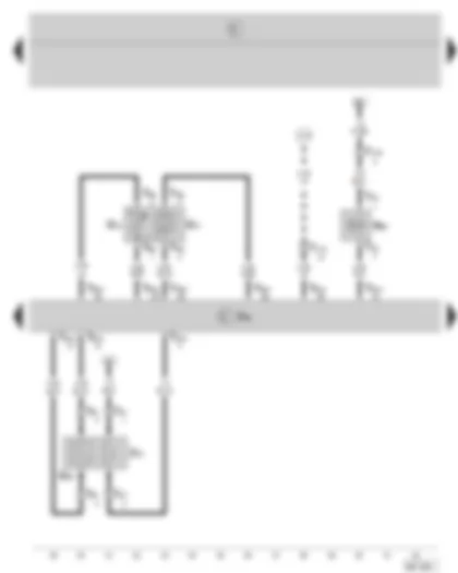 Wiring Diagram  SKODA FABIA 2001 - Simos control unit - lambda probe - intake manifold pressure sender and intake manifold temperature sender - activated charcoal filter system solenoid valve