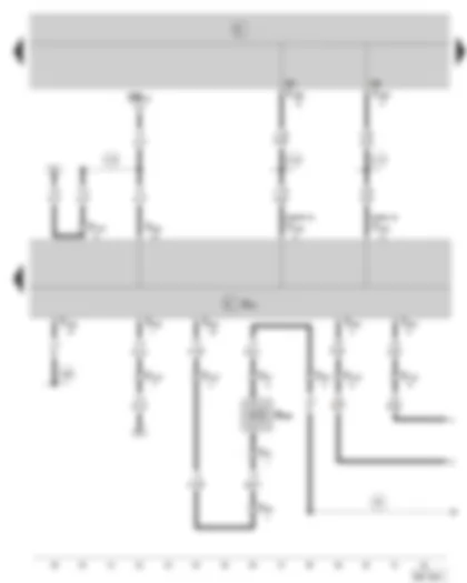 Wiring Diagram  SKODA FABIA 2000 - Air conditioning system control unit - compressor regulating valve - air conditioning system