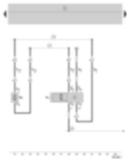 Wiring Diagram  SKODA FABIA 2000 - Rear window wiper motor - windscreen and rear window washer pump