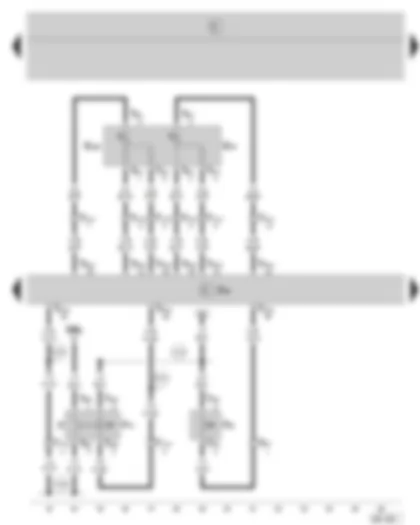 Wiring Diagram  SKODA FABIA 2000 - Simos control unit - accelerator pedal position sender - brake pedal switch - clutch pedal switch