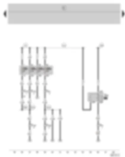 Wiring Diagram  SKODA FABIA 2000 - Diesel direct injection system relay - fuse holder