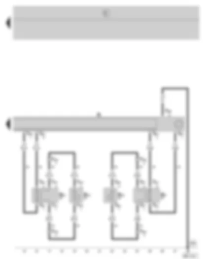 Wiring Diagram  SKODA FABIA 2000 - Radio - rear loudspeaker