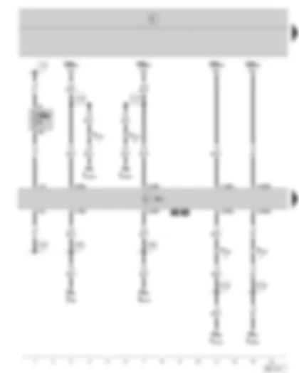 Wiring Diagram  SKODA FABIA 2000 - Bulb failure warning