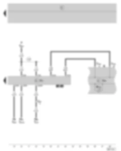 Wiring Diagram  SKODA FABIA 2000 - Bulb failure warning