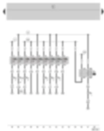 Wiring Diagram  SKODA FABIA 2000 - Fuel pump relay - fuse holder