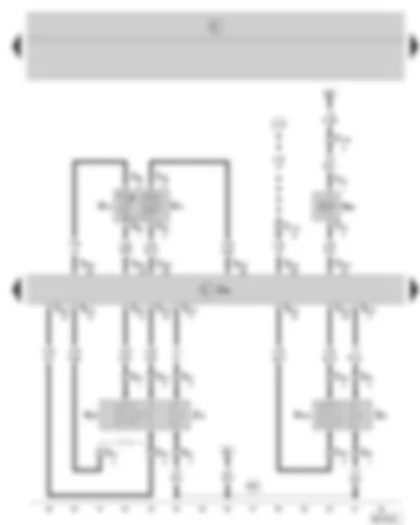 Wiring Diagram  SKODA FABIA 2001 - Simos control unit - lambda probe - lambda probe after catalytic converter - intake manifold pressure sender and intake manifold temperature sender - activated charcoal filter system solenoid valve
