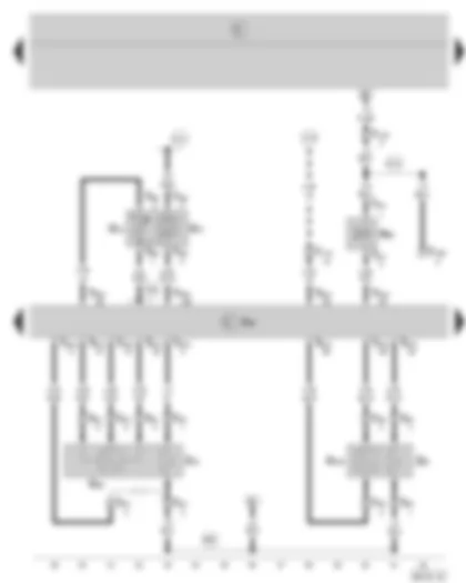 Wiring Diagram  SKODA FABIA 2001 - 4LV control unit - lambda probe - lambda probe after catalytic converter - intake manifold pressure sender and intake manifold temperature sender - activated charcoal filter system solenoid valve
