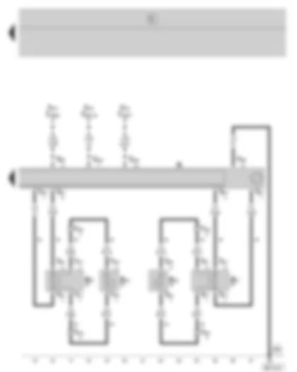 Wiring Diagram  SKODA FABIA 2001 - Radio - rear loudspeaker - (only for Combi)