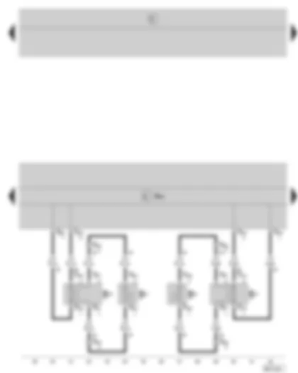 Wiring Diagram  SKODA FABIA 2001 - Navigation system control unit - rear loudspeakers