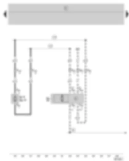 Wiring Diagram  SKODA FABIA 2002 - Rear window wiper motor - windscreen and rear window washer pump