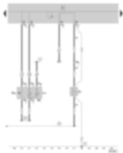 Wiring Diagram  SKODA FABIA 2001 - Heated rear window button - Heated rear window