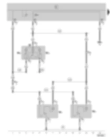 Wiring Diagram  SKODA FABIA 2002 - Rear reading light (not valid for tailgate)