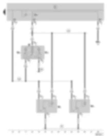 Wiring Diagram  SKODA FABIA 2002 - Rear reading lights (only for tailgate)