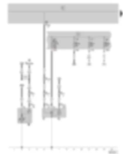 Wiring Diagram  SKODA FABIA 2002 - Starter - alternator - fuse holder on the battery
