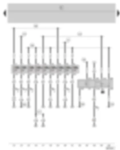 Wiring Diagram  SKODA FABIA 2001 - Fuel pump relay - fuse holder