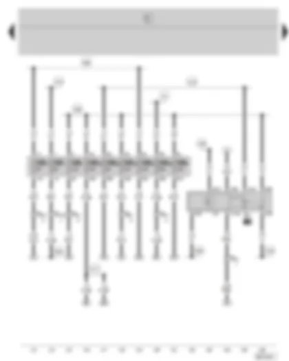 Wiring Diagram  SKODA FABIA 2002 - Fuel pump relay - fuse holder