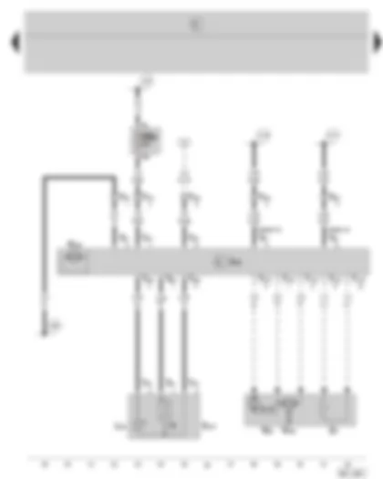 Wiring Diagram  SKODA FABIA 2002 - electrical window regulator for front passenger door - heated and adjustable exterior mirror for front passenger door - fuse holder