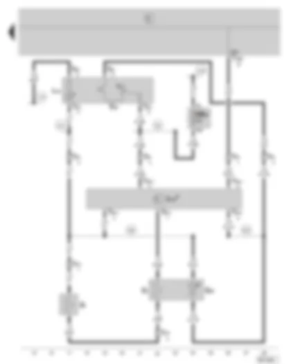 Wiring Diagram  SKODA FABIA 2001 - Front passenger side seat heating - fuse holder