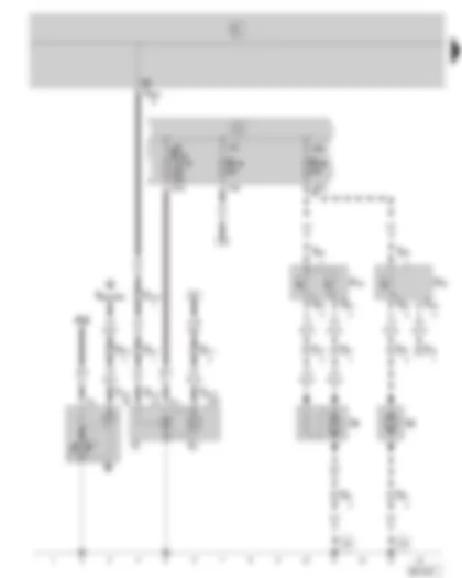 Wiring Diagram  SKODA FABIA 2002 - Starter - alternator - radiator fan - fuse holder on the battery