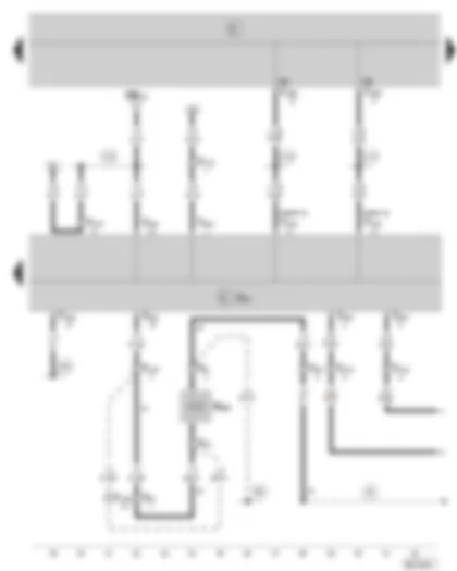 Wiring Diagram  SKODA FABIA 2001 - Air conditioning system control unit - compressor regulating valve - air conditioning system