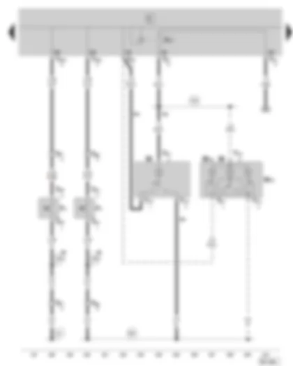 Wiring Diagram  SKODA FABIA 2002 - Front interior light - door contact switch (not valid for vehicles with central locking)