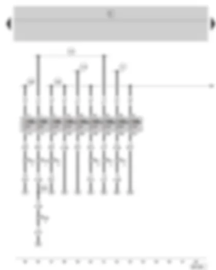 Wiring Diagram  SKODA FABIA 2002 - Fuse holder