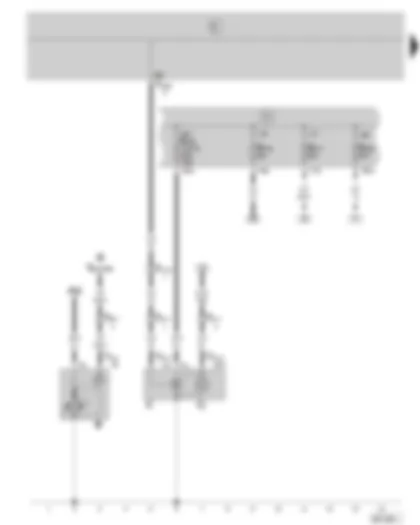 Wiring Diagram  SKODA FABIA 2002 - Starter - alternator - fuse holder on the battery