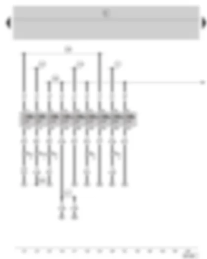 Wiring Diagram  SKODA FABIA 2002 - Fuse holder