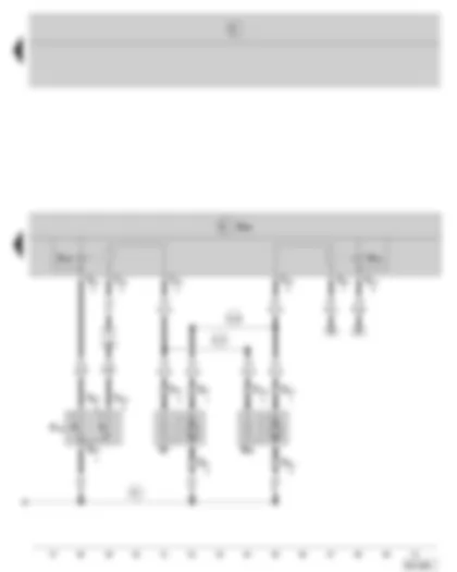 Wiring Diagram  SKODA FABIA 2002 - Radiator fan control unit - radiator fan thermal switch - radiator fan