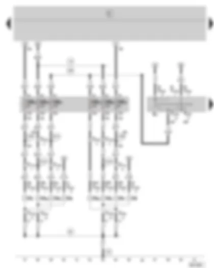 Wiring Diagram  SKODA FABIA 2001 - Headlight dipper/flasher switch - headlight - fuse holder