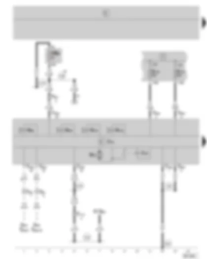 Wiring Diagram  SKODA FABIA 2002 - ABS control unit/ ABS with EDL and TCS - fuse holder on the battery - fuse holder