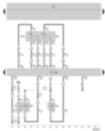 Wiring Diagram  SKODA FABIA 2002 - Simos control unit - accelerator pedal position sender - brake pedal switch - clutch pedal switch