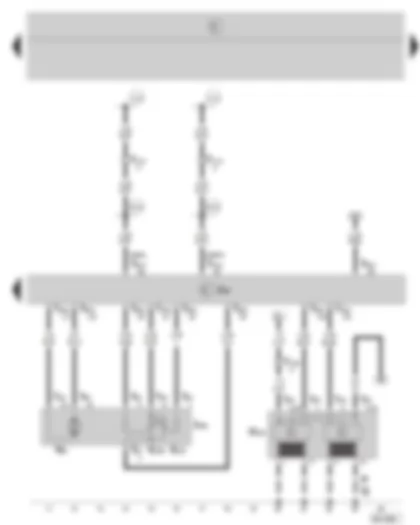 Wiring Diagram  SKODA FABIA 2002 - 4LV control unit - throttle valve control unit - ignition system