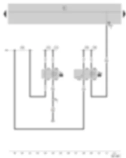 Wiring Diagram  SKODA FABIA 2002 - Fuel pump relay - Fuel supply relay