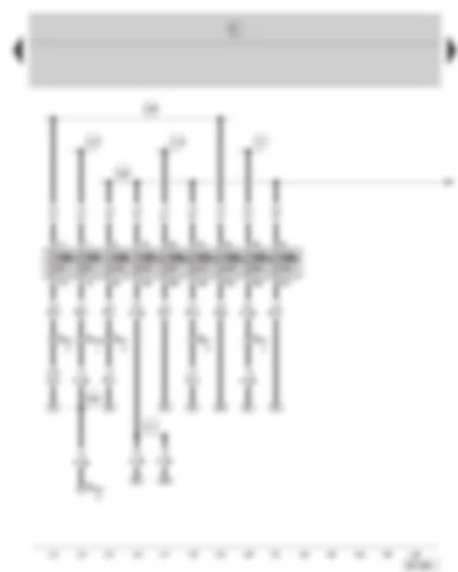 Wiring Diagram  SKODA FABIA 2002 - Fuse holder