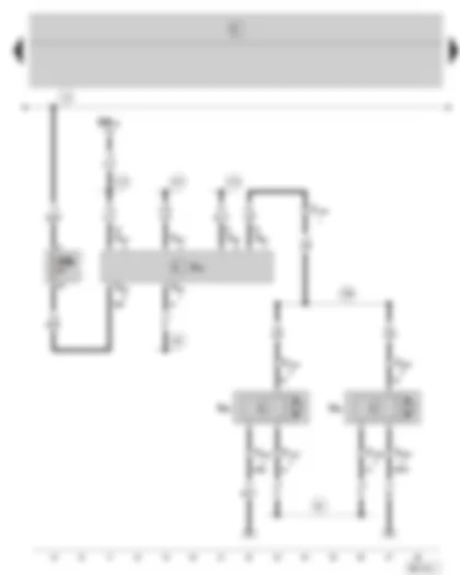 Wiring Diagram  SKODA FABIA 2002 - Headlight range control unit - headlight range control - fuse holder