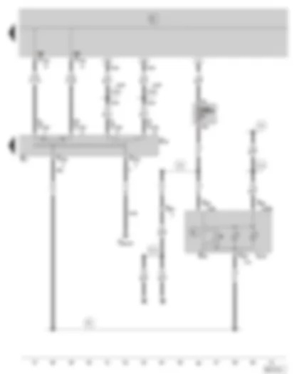 Wiring Diagram  SKODA FABIA 2004 - Turn signal switch - parking light switch - illumination regulator - switches and instruments