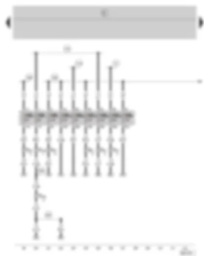 Wiring Diagram  SKODA FABIA 2002 - Fuse holder