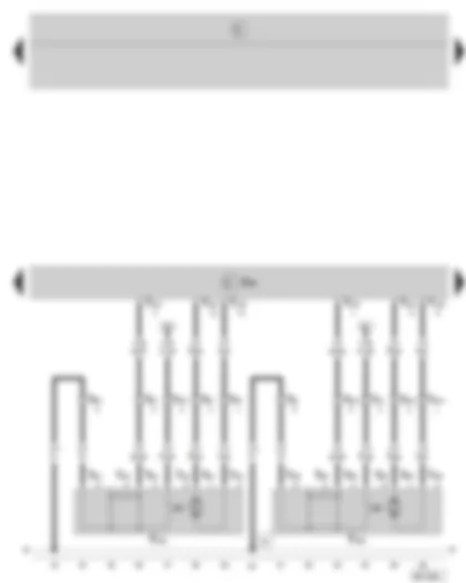 Wiring Diagram  SKODA FABIA 2000 - Convenience electric central control unit - central locking lock unit - rear left - central locking lock unit - rear right