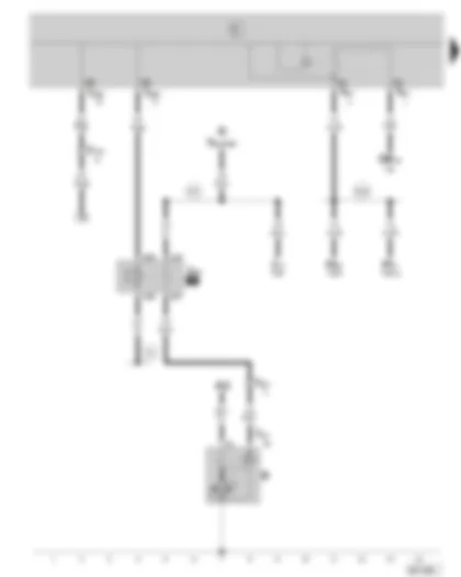 Wiring Diagram  SKODA FABIA 2002 - Starter - starter inhibitor relay