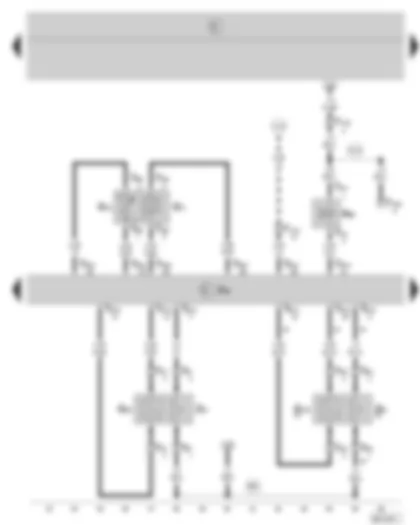 Wiring Diagram  SKODA FABIA 2002 - Simos control unit - lambda probe - lambda probe after catalytic converter - intake manifold pressure sender and intake manifold temperature sender - activated charcoal filter system solenoid valve