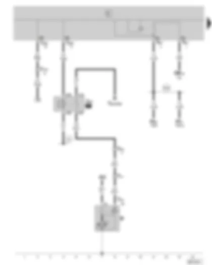 Wiring Diagram  SKODA FABIA 2002 - Starter - starter inhibitor relay