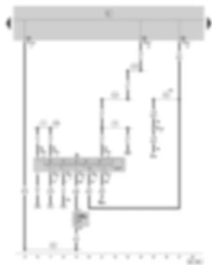 Wiring Diagram  SKODA FABIA 2003 - Ignition/starter switch - fuse holder