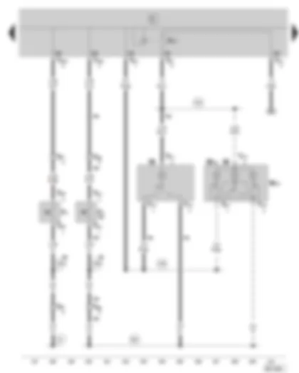 Wiring Diagram  SKODA FABIA 2003 - Front interior light - door contact switch (not valid for vehicles with central locking)