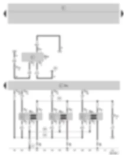 Wiring Diagram  SKODA FABIA 2003 - Simos control unit - oil level/oil temperature sender - ignition system