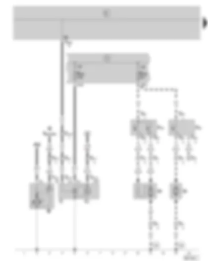 Wiring Diagram  SKODA FABIA 2003 - Starter - alternator - radiator fan - fuse holder on the battery