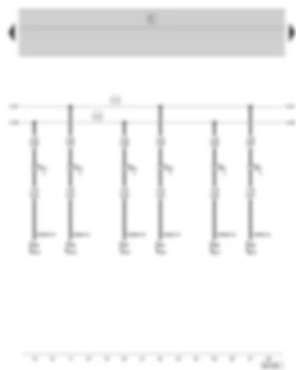 Wiring Diagram  SKODA FABIA 2004 - Connection for: door control unit - driver