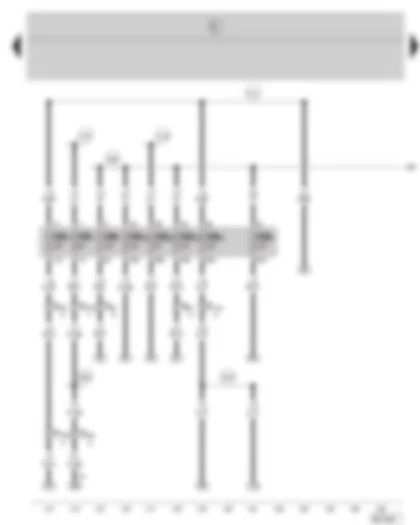 Wiring Diagram  SKODA FABIA 2004 - Fuse holder